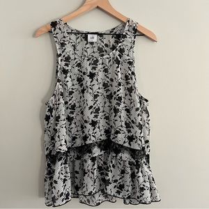CAbi Black and White Everything Top Size L